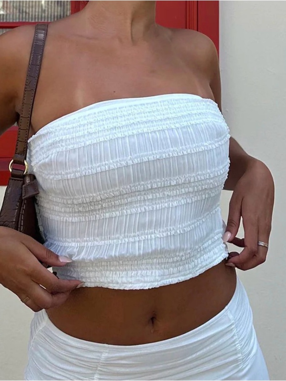 Princess Polly Lelande Tube Top White